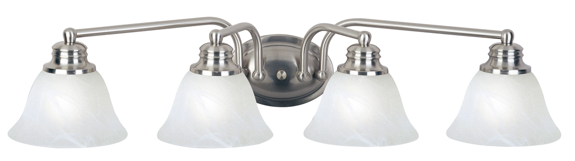 Malaga 4-Light Bath Vanity Satin Nickel by Maxim Lighting