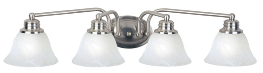 Malaga 4-Light Bath Vanity Satin Nickel by Maxim Lighting