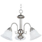 Malaga 3-Light Chandelier Satin Nickel by Maxim Lighting