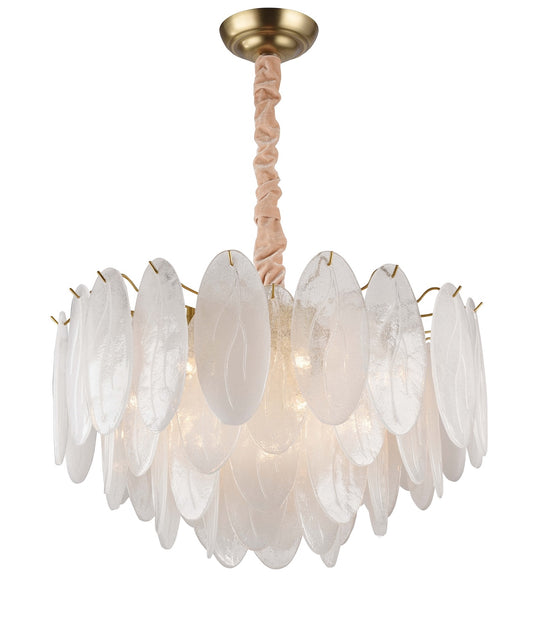 Helsinki Chandelier 13-Light in Brass 2732BR by StarFire Crystal