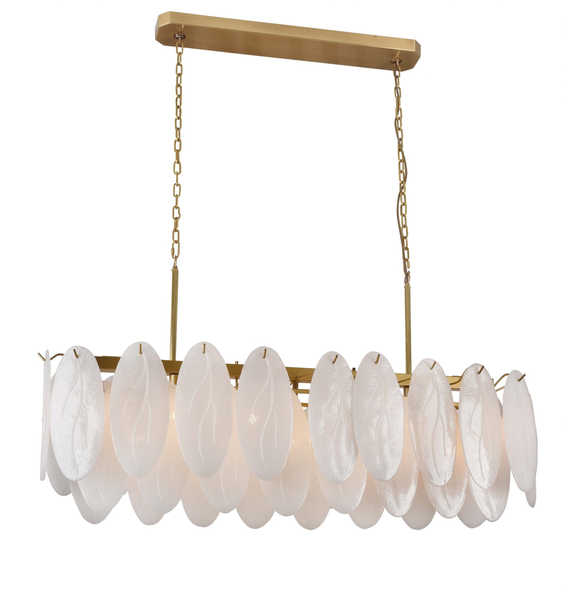 Helsinki Chandelier 11-Light in Brass 2748BR by StarFire Crystal