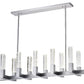 12 Light Rectangular Crystal Dianyi LED Chandelier - Finesse Decor CH-1165-12