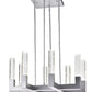 8 Light Square Crystal Dianyi LED Chandelier - Finesse Decor CH-1165-8