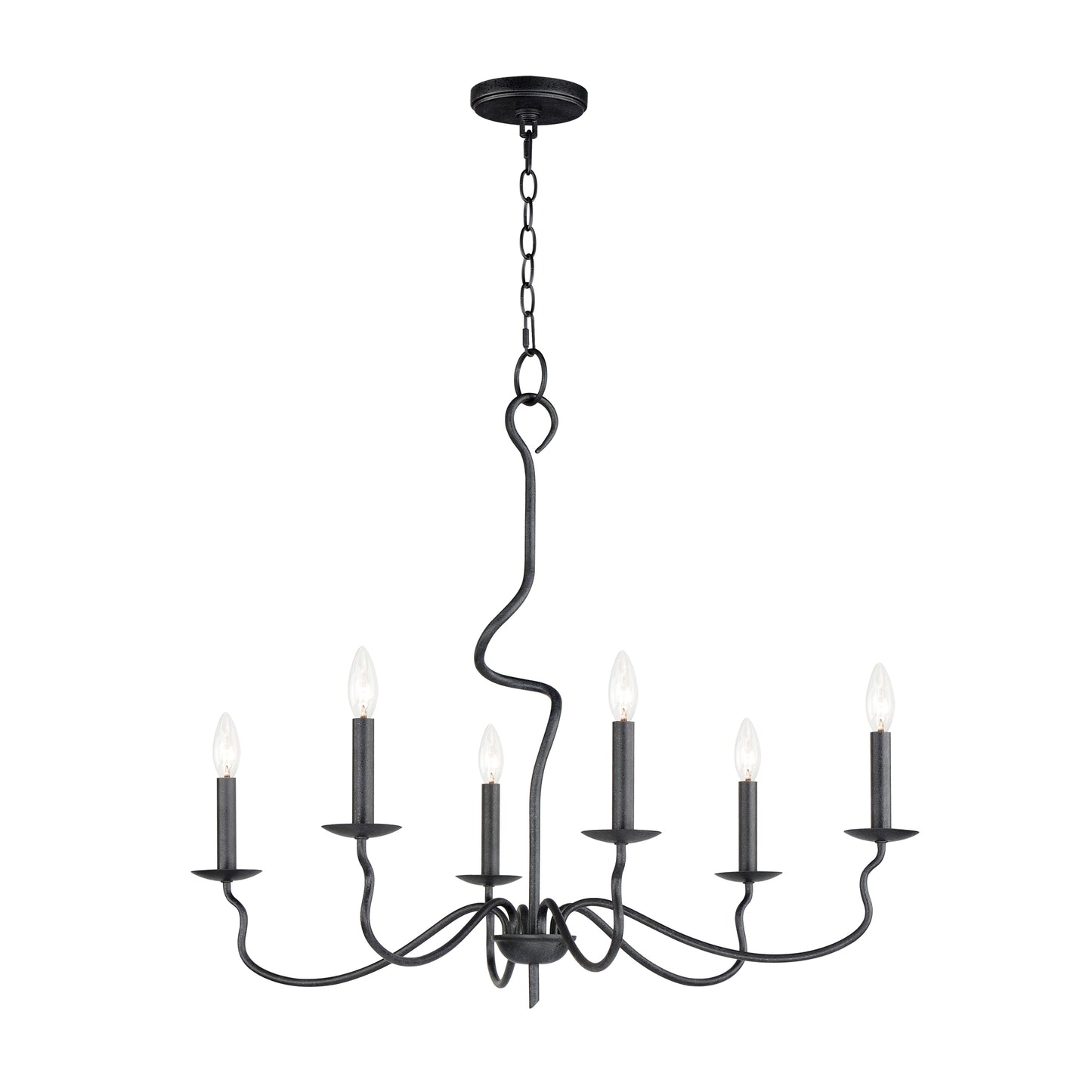 Padrona 6-Light Chandelier Black Oxide by Maxim Lighting