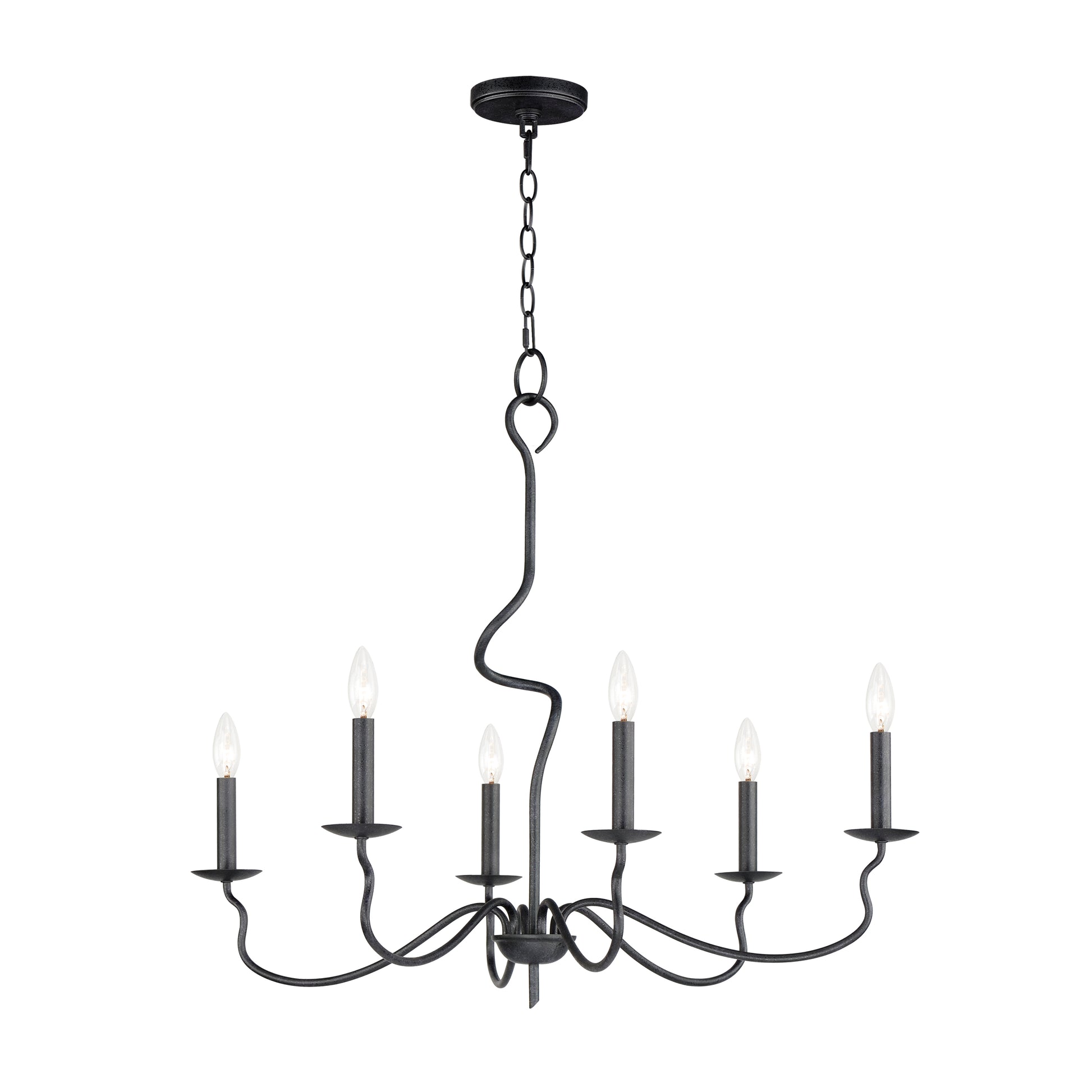 Padrona 6-Light Chandelier Black Oxide by Maxim Lighting