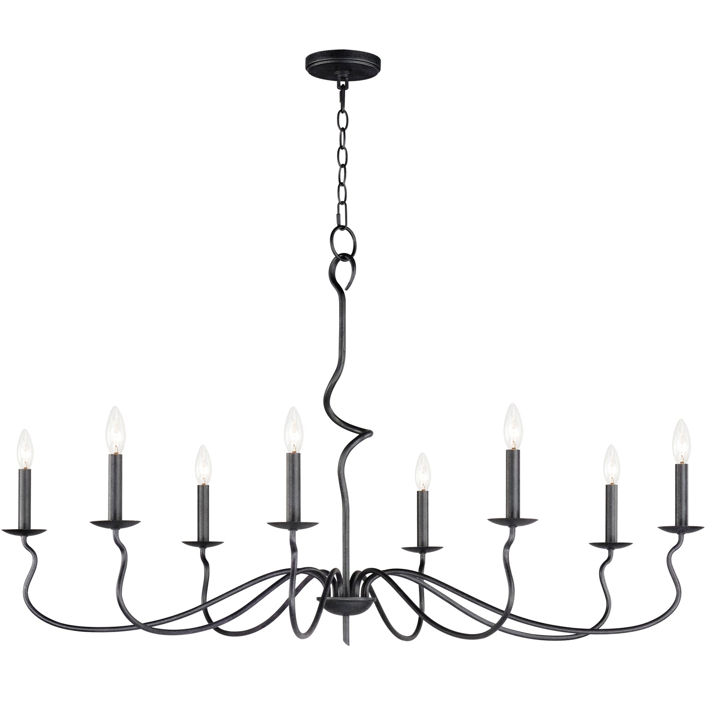 Padrona 8-Light Chandelier Black Oxide by Maxim Lighting
