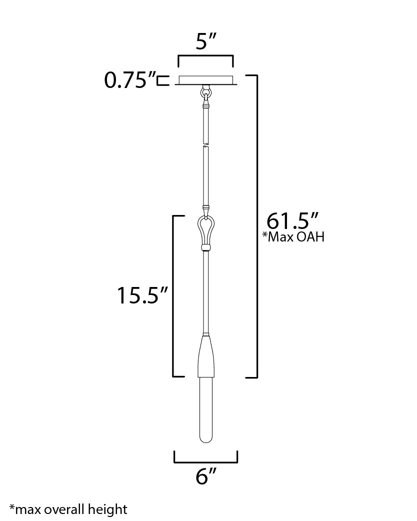 Pioneer Pendant Anthracite by Maxim Lighting