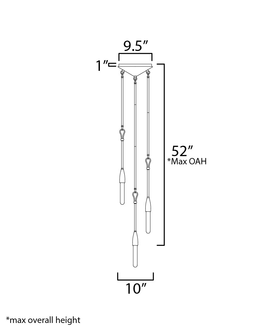 Pioneer 7-Light Pendant Anthracite by Maxim Lighting