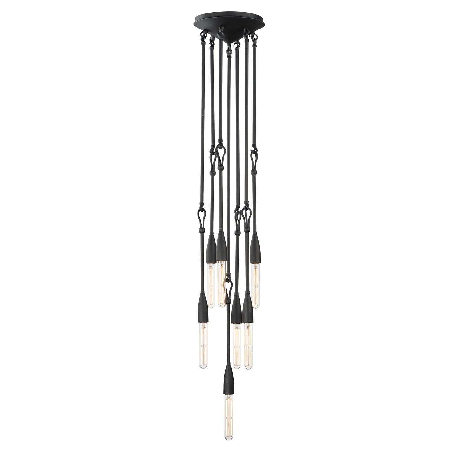 Pioneer 7-Light Pendant Anthracite by Maxim Lighting