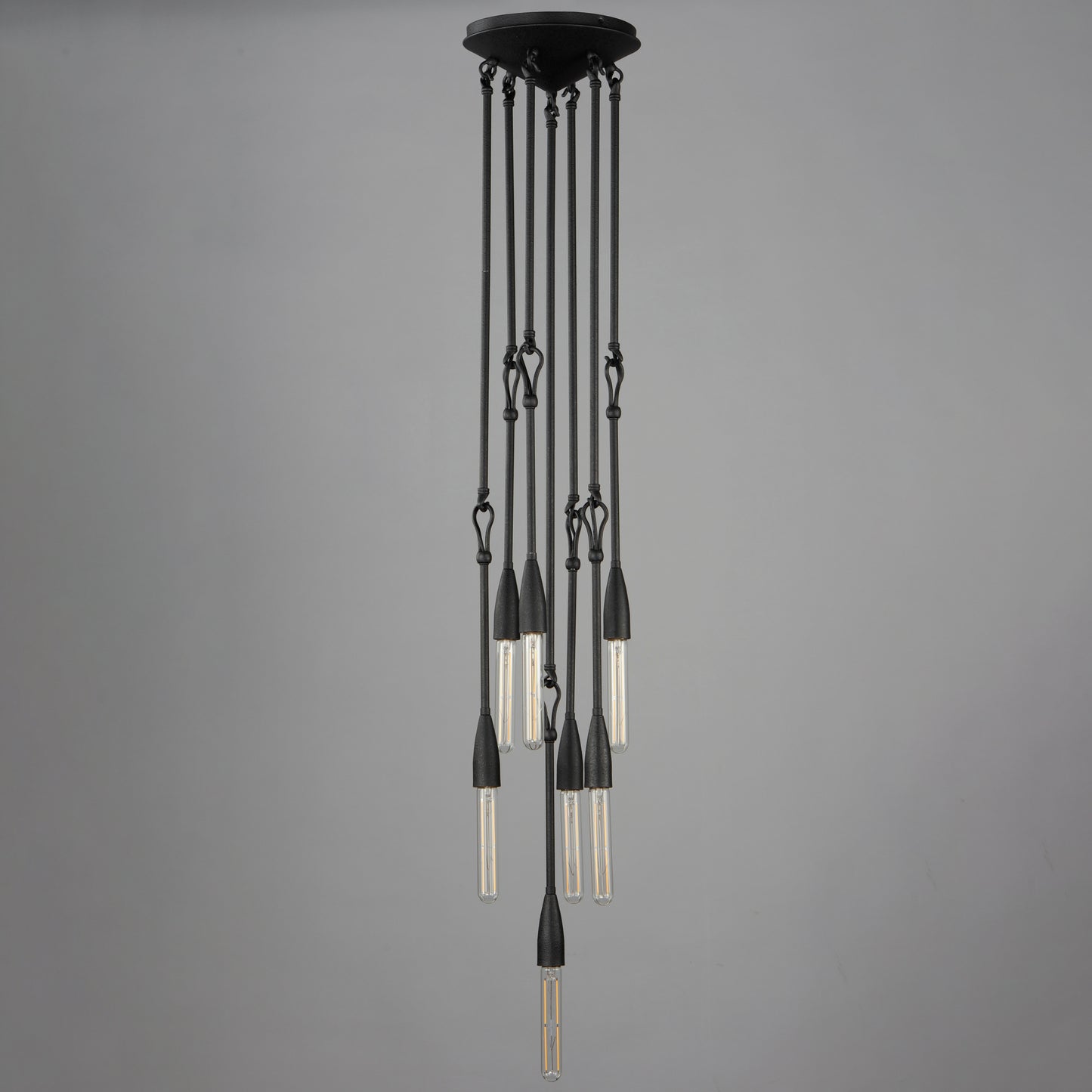 Pioneer 7-Light Pendant Anthracite by Maxim Lighting