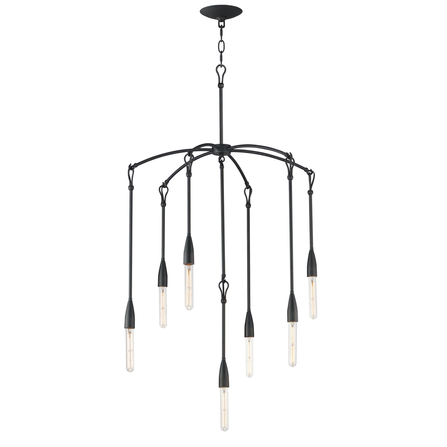 Pioneer 7-Light Chandelier Anthracite by Maxim Lighting