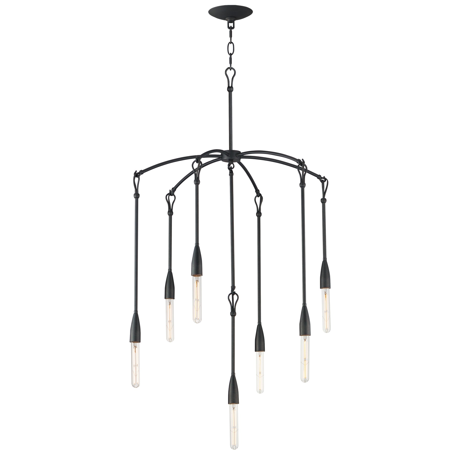 Pioneer 7-Light Chandelier Anthracite by Maxim Lighting