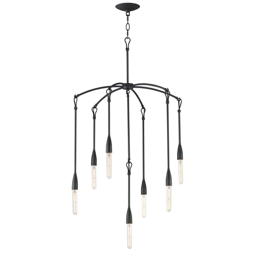 Pioneer 7-Light Chandelier Anthracite by Maxim Lighting