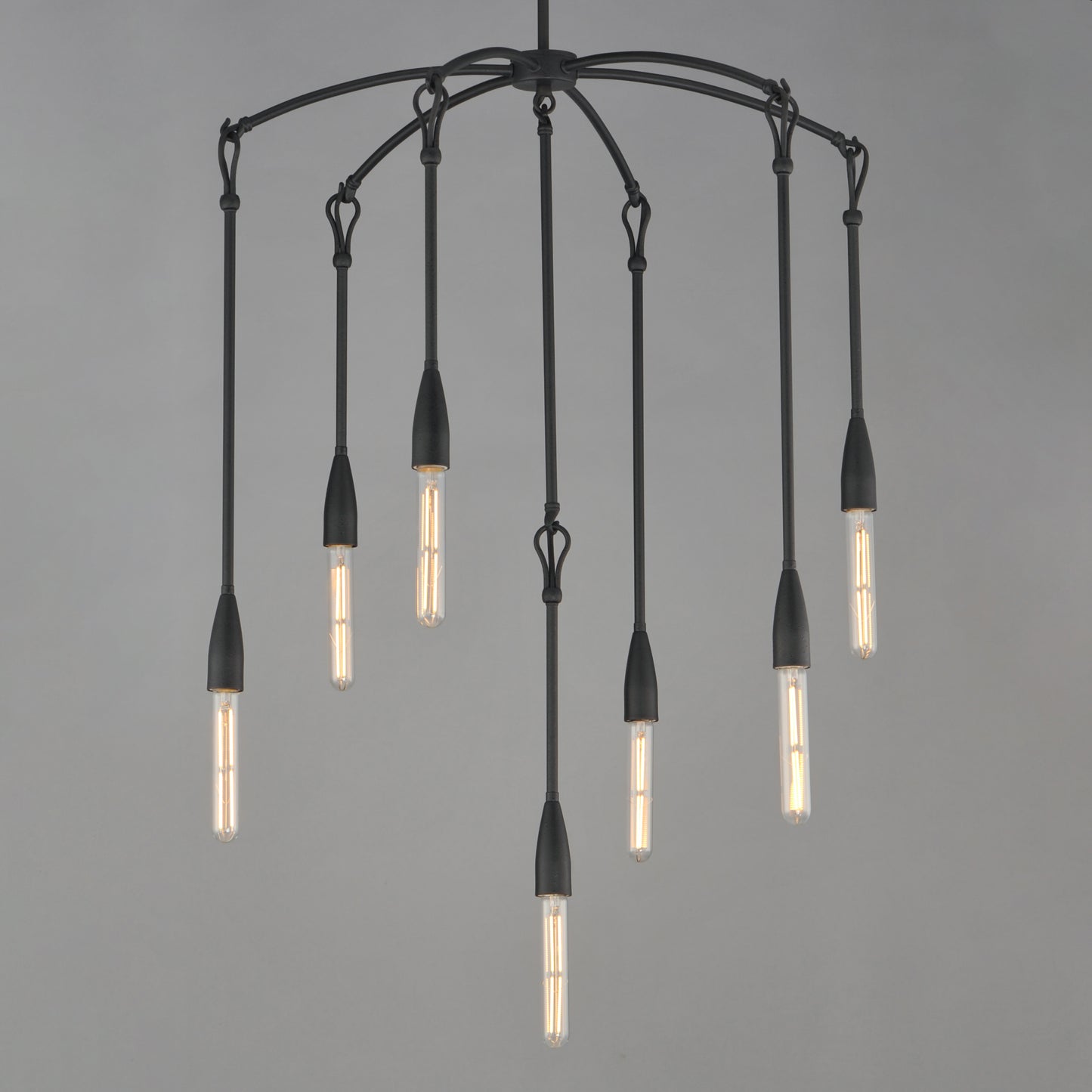 Pioneer 7-Light Chandelier Anthracite by Maxim Lighting
