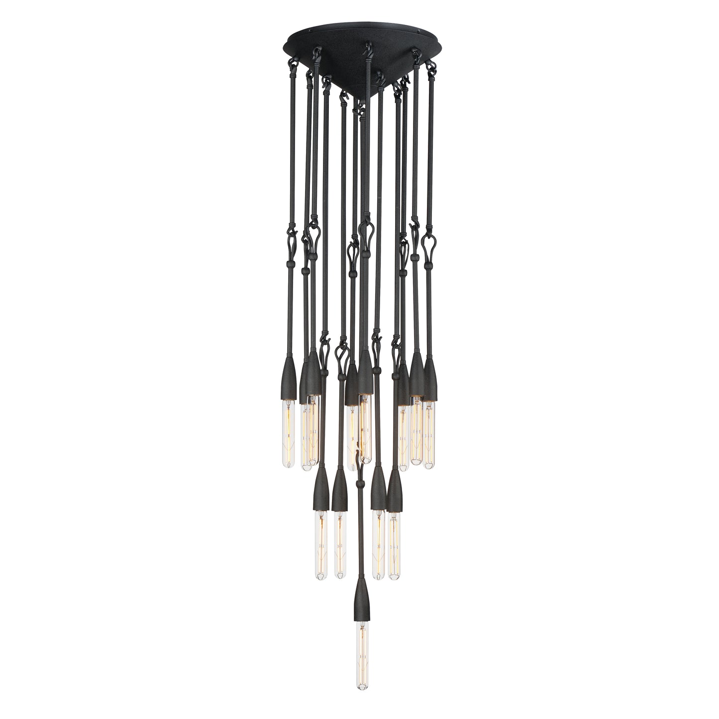 Pioneer 13-Light Pendant Anthracite by Maxim Lighting