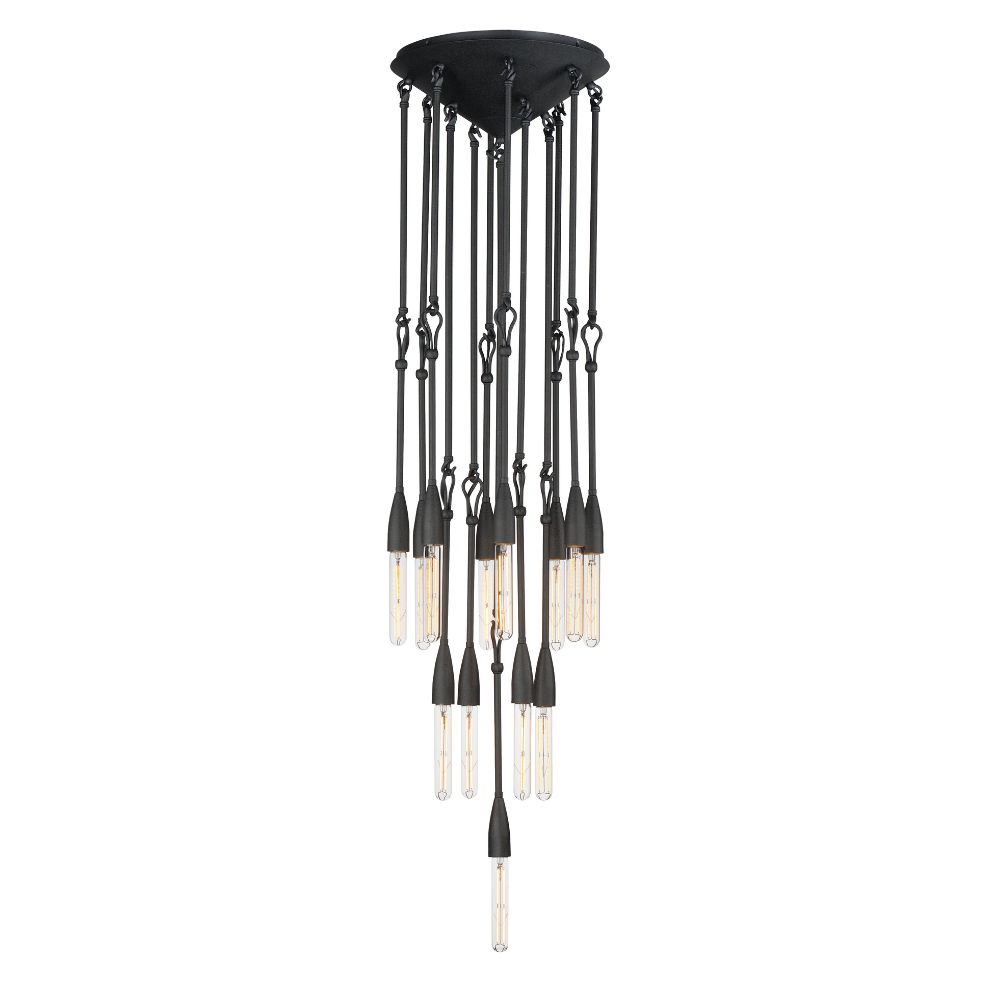 Pioneer 13-Light Pendant Anthracite by Maxim Lighting