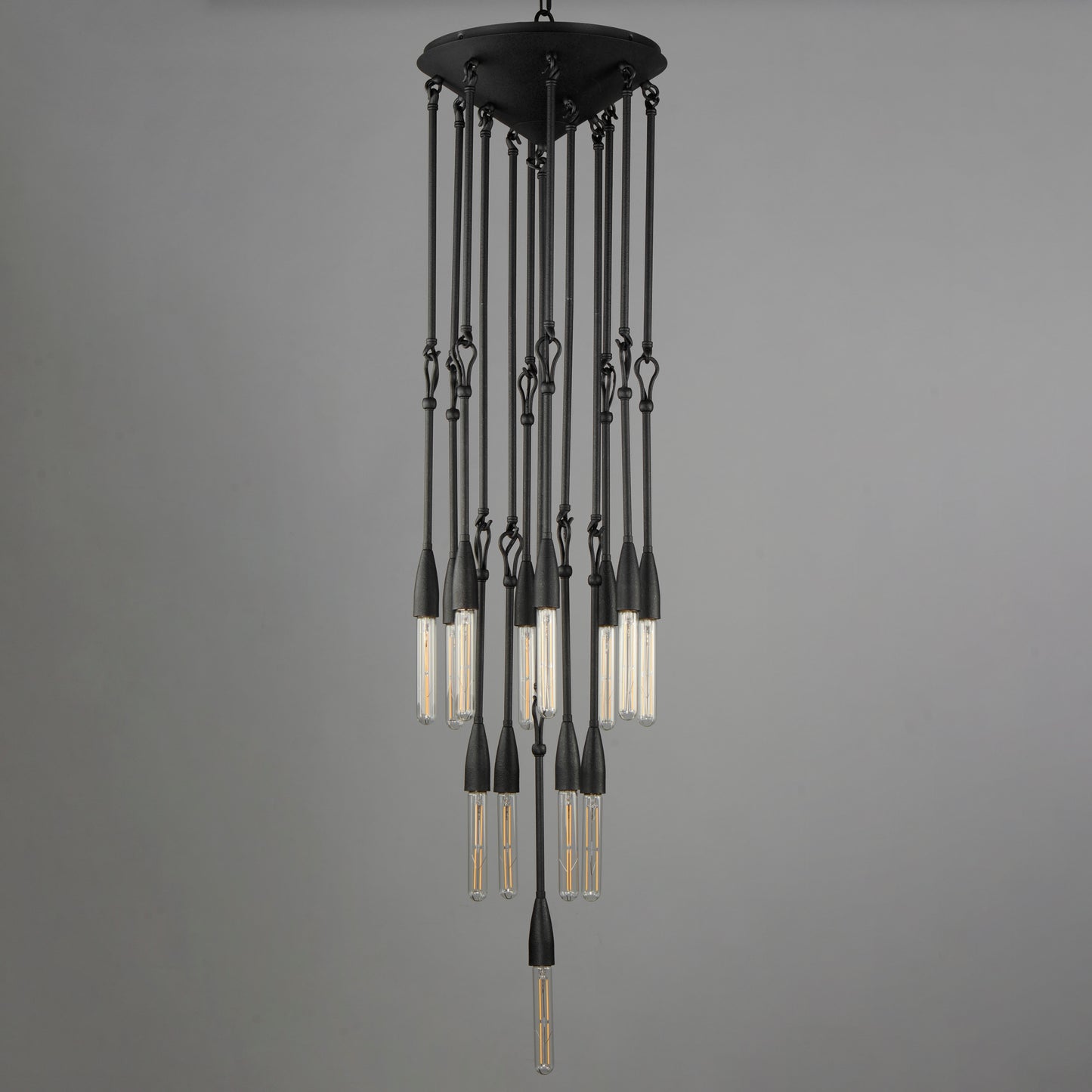 Pioneer 13-Light Pendant Anthracite by Maxim Lighting