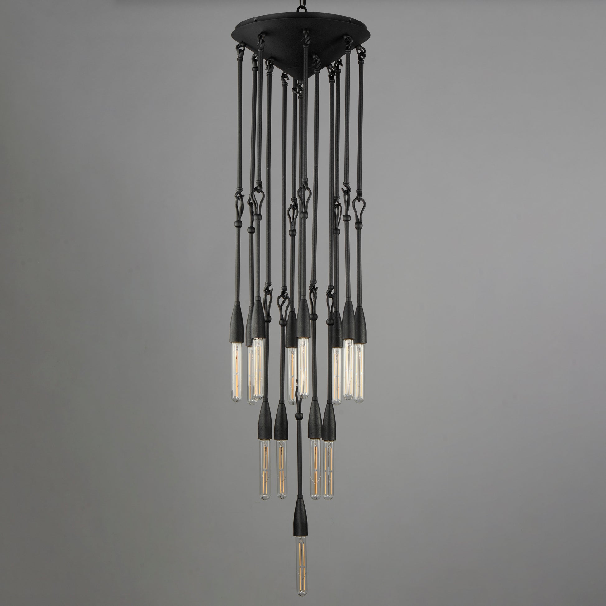 Pioneer 13-Light Pendant Anthracite by Maxim Lighting