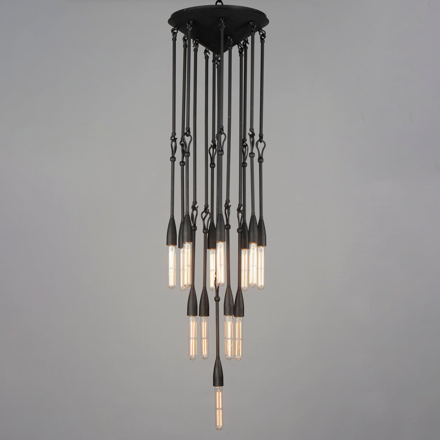 Pioneer 13-Light Pendant Anthracite by Maxim Lighting