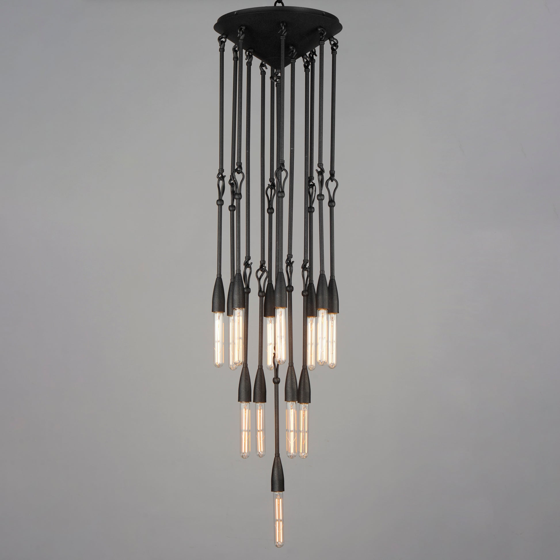 Pioneer 13-Light Pendant Anthracite by Maxim Lighting