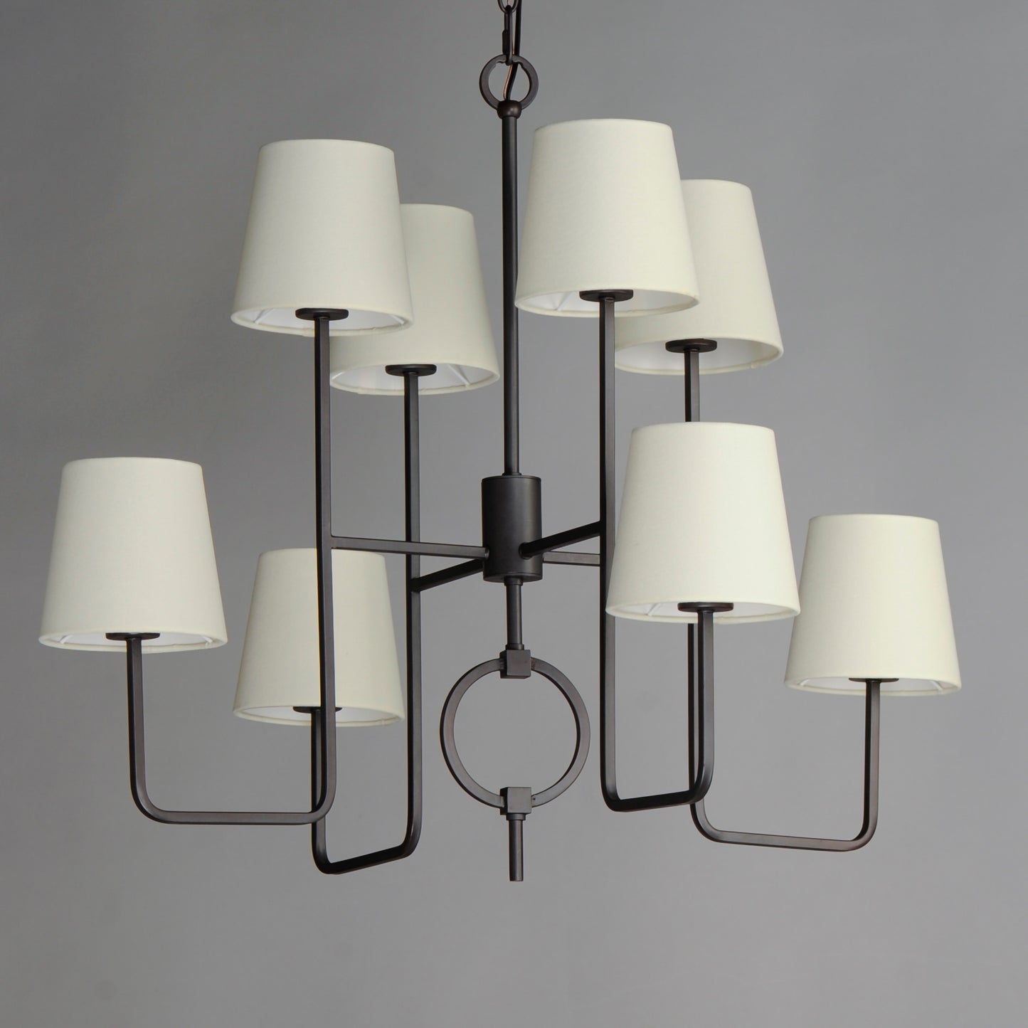 Paoli 8-Light Chandelier Charcoal Bronze by Maxim Lighting