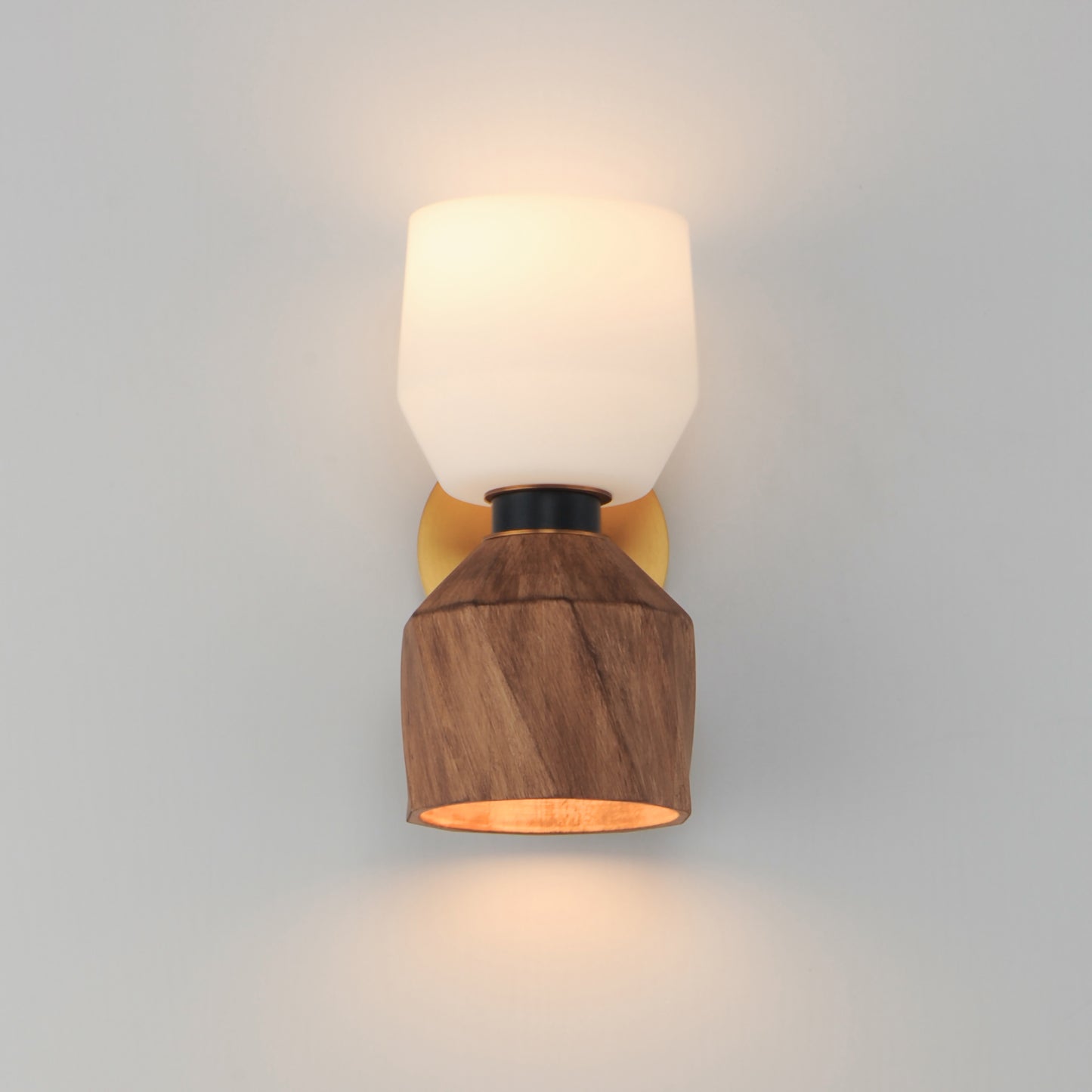 Akimbo 2-Light Wall Sconce Dark Bronze/Antique Brass by Maxim Lighting