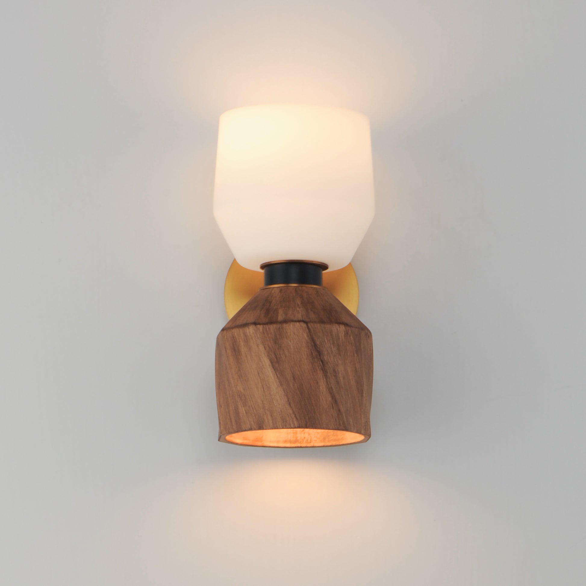 Akimbo 2-Light Wall Sconce Dark Bronze/Antique Brass by Maxim Lighting