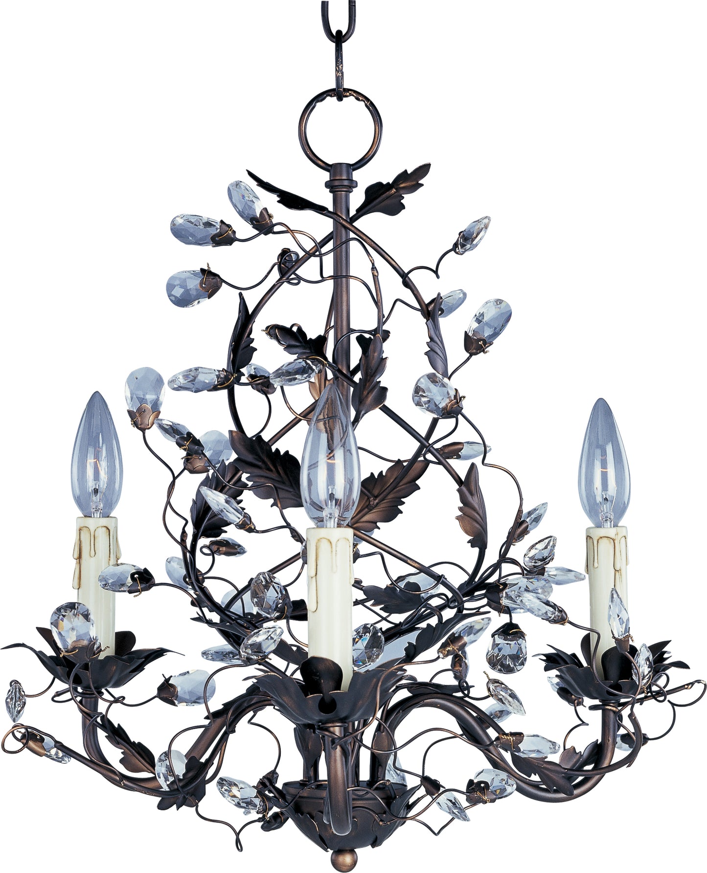 Elegante 3-Light Chandelier Oil Rubbed Bronze by Maxim Lighting