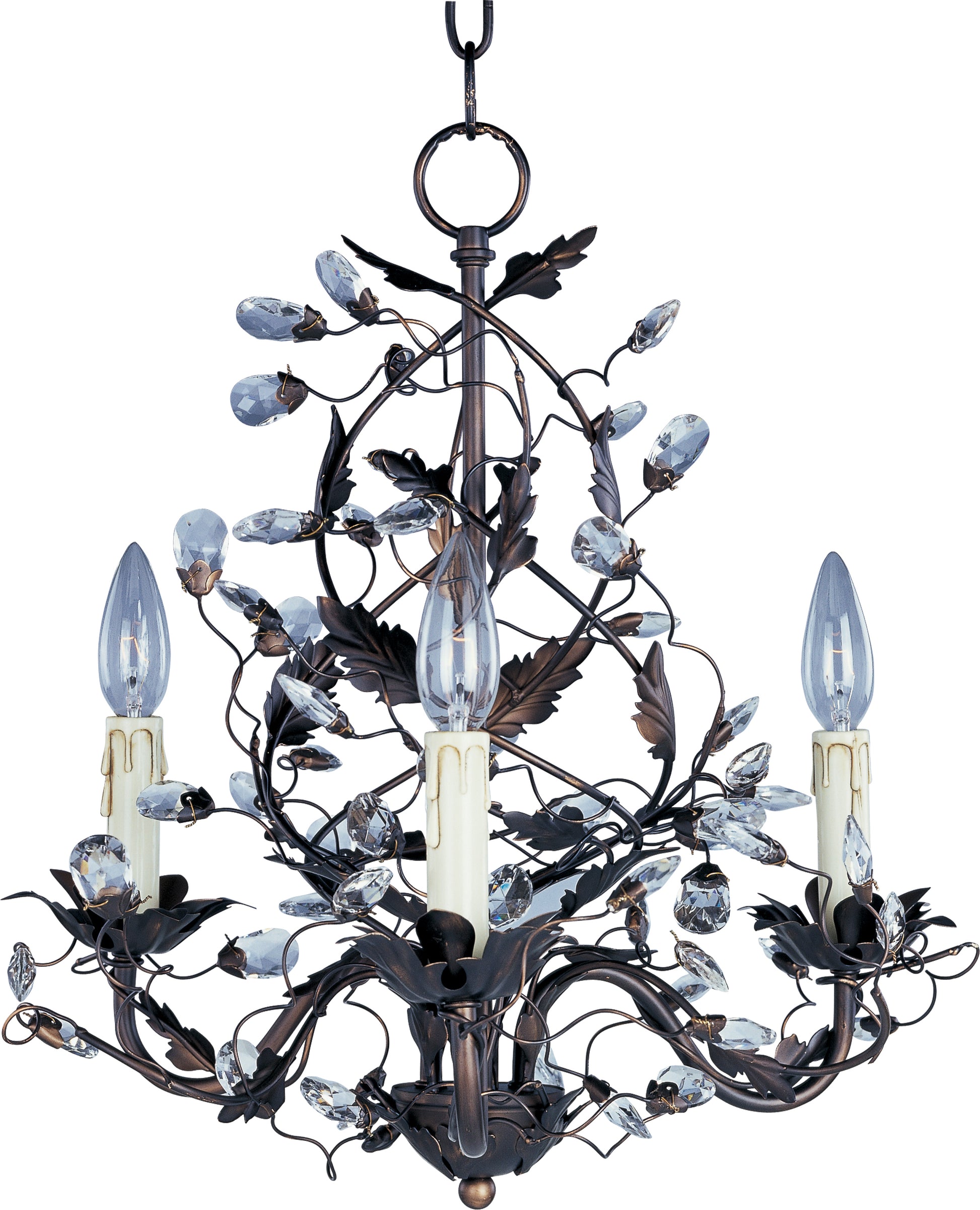 Elegante 3-Light Chandelier Oil Rubbed Bronze by Maxim Lighting