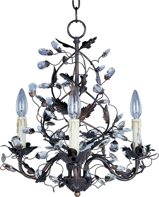 Elegante 3-Light Chandelier Oil Rubbed Bronze by Maxim Lighting