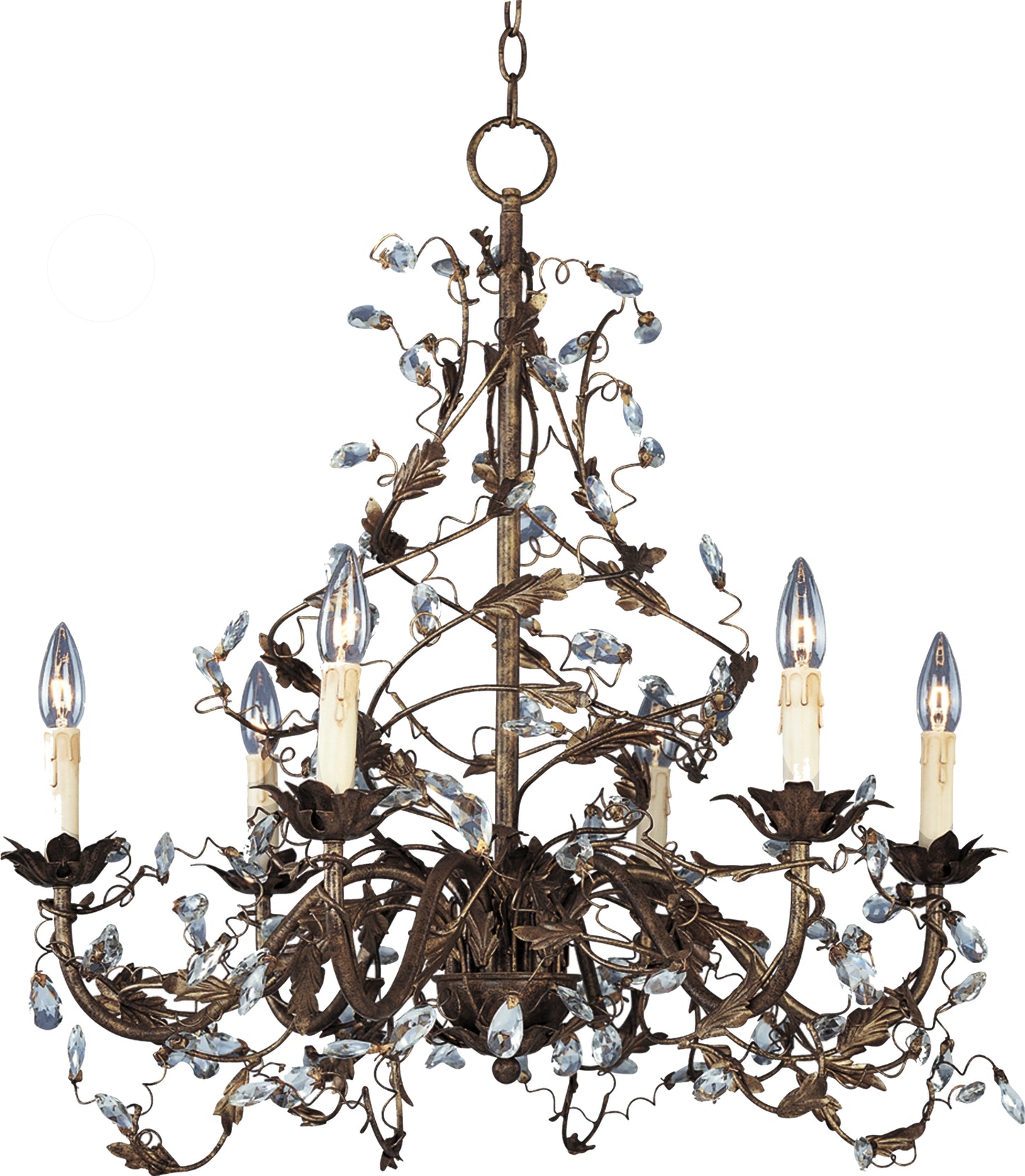Elegante 6-Light Chandelier Oil Rubbed Bronze by Maxim Lighting