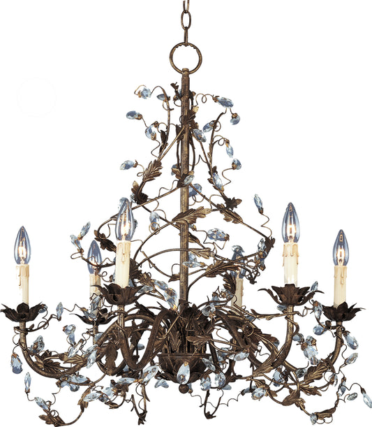 Elegante 6-Light Chandelier Oil Rubbed Bronze by Maxim Lighting