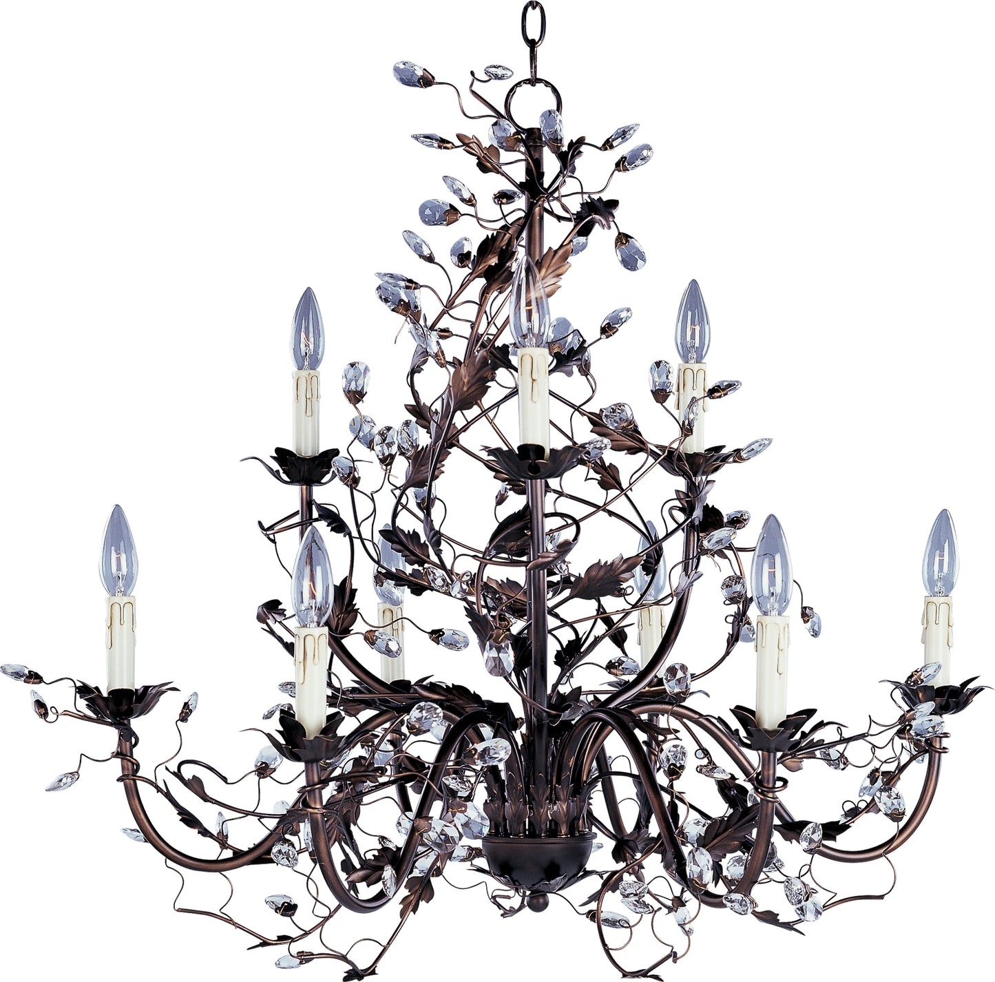 Elegante 9-Light Chandelier Oil Rubbed Bronze by Maxim Lighting