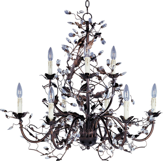 Elegante 9-Light Chandelier Oil Rubbed Bronze by Maxim Lighting