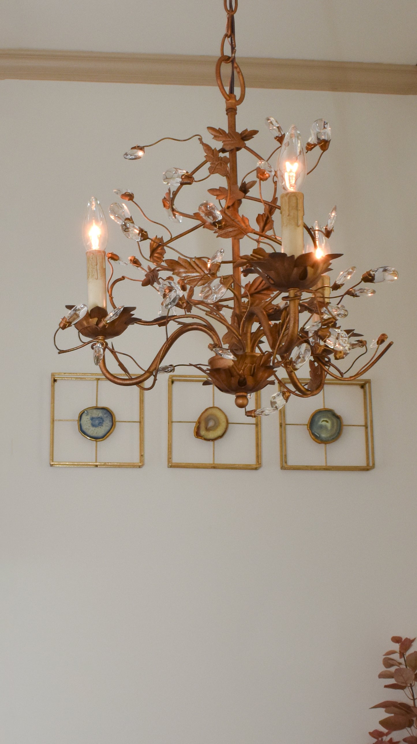 Elegante 3-Light Chandelier Etruscan Gold by Maxim Lighting