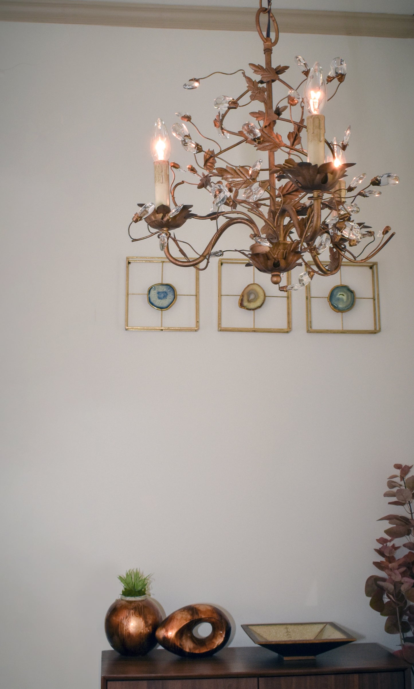 Elegante 3-Light Chandelier Etruscan Gold by Maxim Lighting
