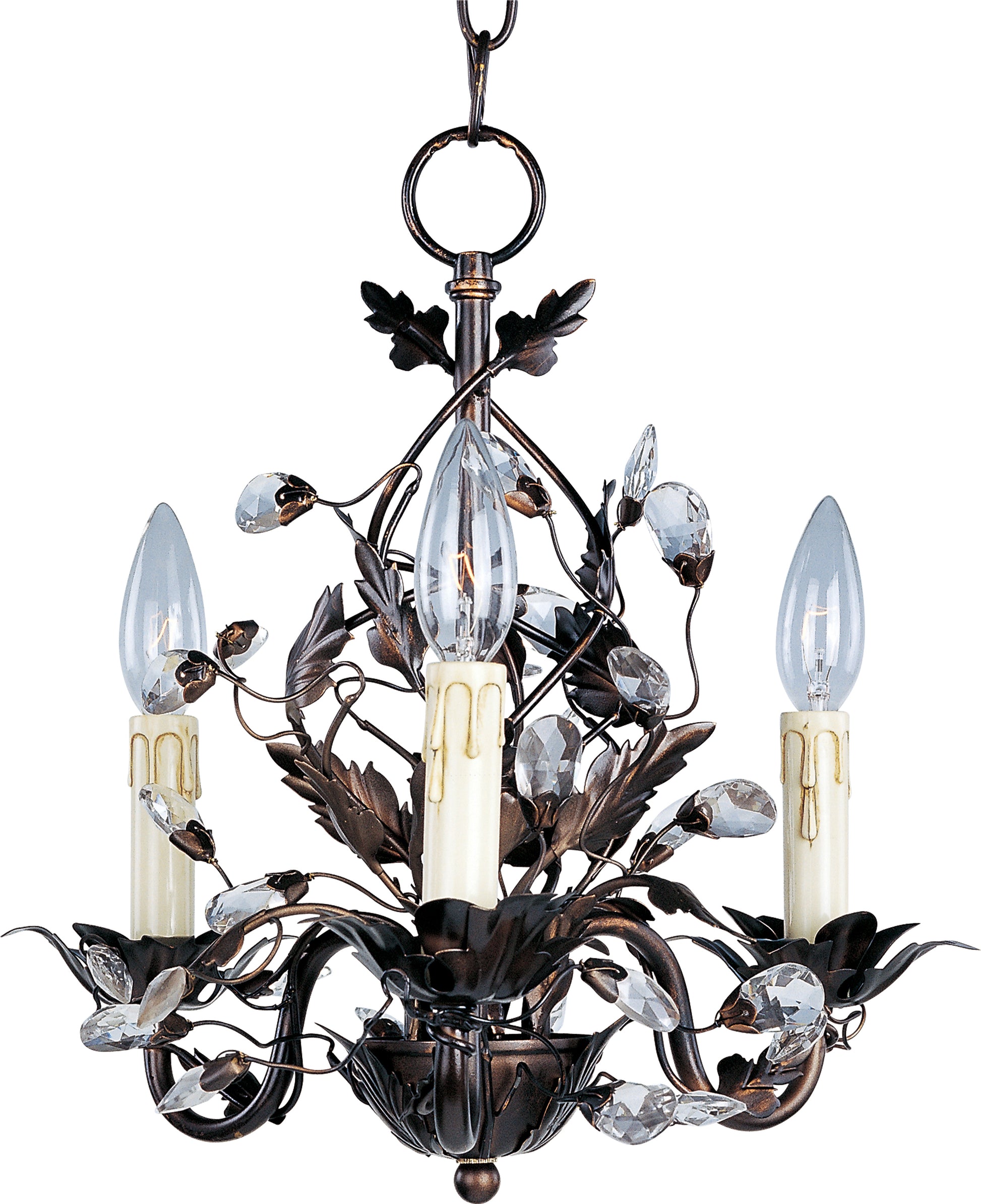 Elegante 3-Light Chandelier Oil Rubbed Bronze by Maxim Lighting