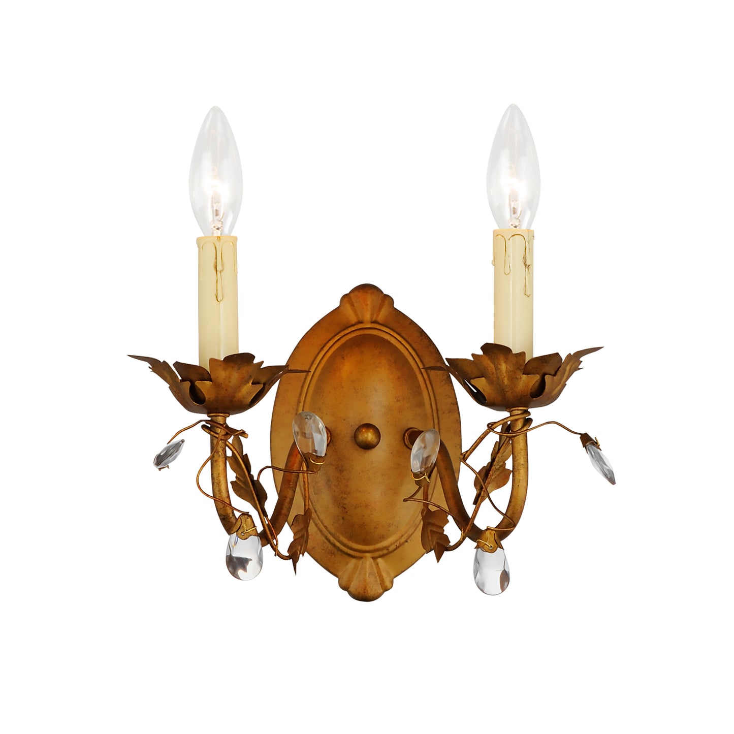 Elegante 2-Light Wall Sconce Etruscan Gold by Maxim Lighting