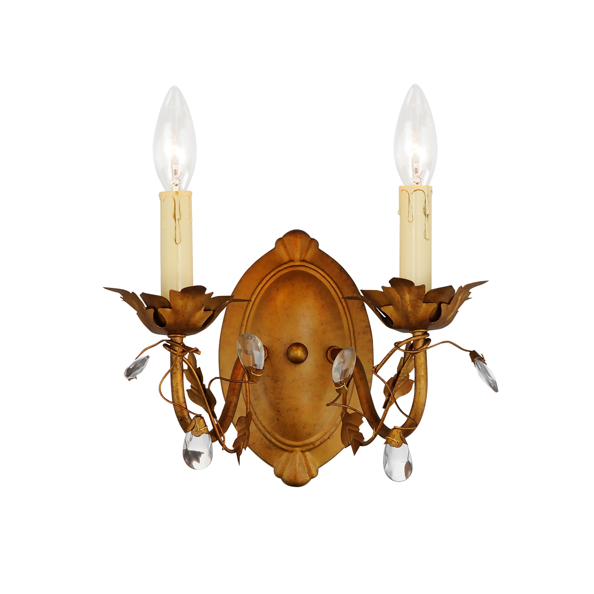 Elegante 2-Light Wall Sconce Etruscan Gold by Maxim Lighting