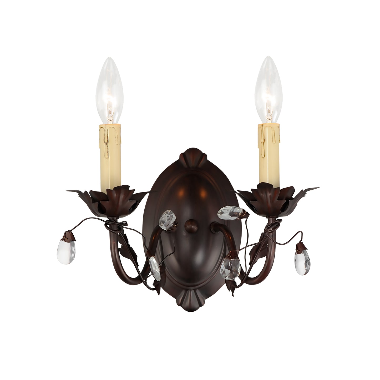 Elegante 2-Light Wall Sconce Oil Rubbed Bronze by Maxim Lighting