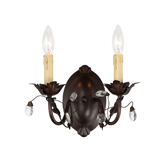 Elegante 2-Light Wall Sconce Oil Rubbed Bronze by Maxim Lighting
