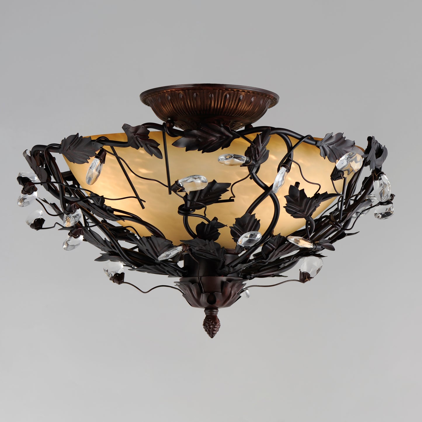 Elegante 3-Light Semi-Flush Mount Oil Rubbed Bronze by Maxim Lighting