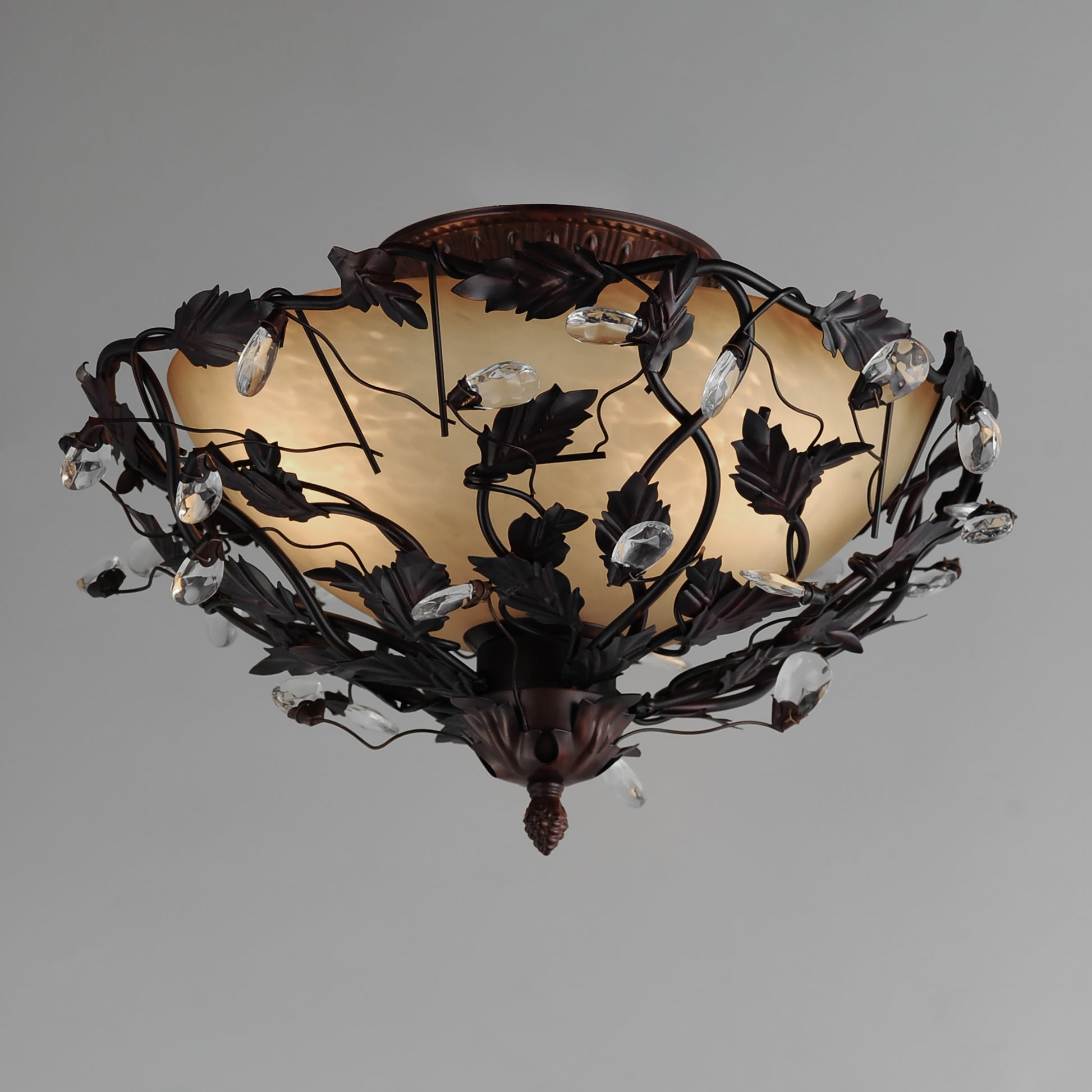 Elegante 3-Light Semi-Flush Mount Oil Rubbed Bronze by Maxim Lighting