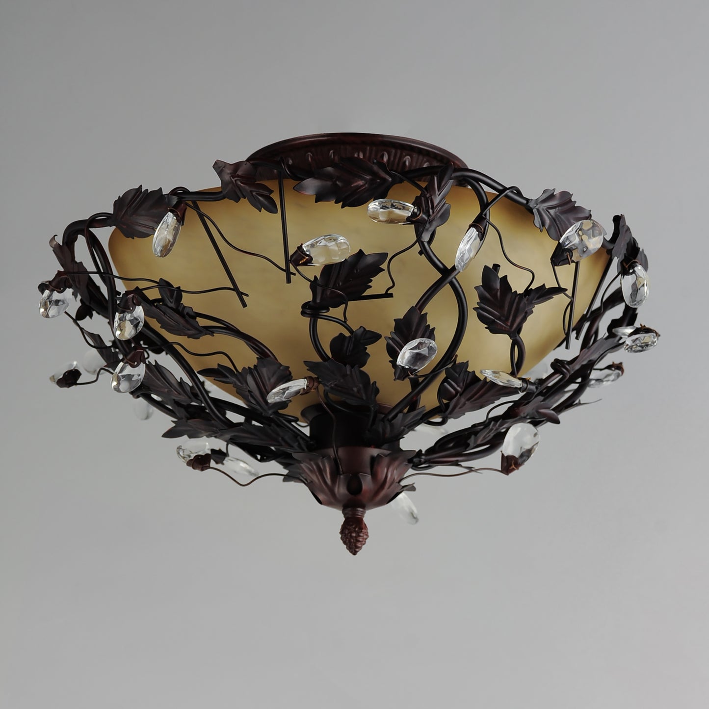 Elegante 3-Light Semi-Flush Mount Oil Rubbed Bronze by Maxim Lighting
