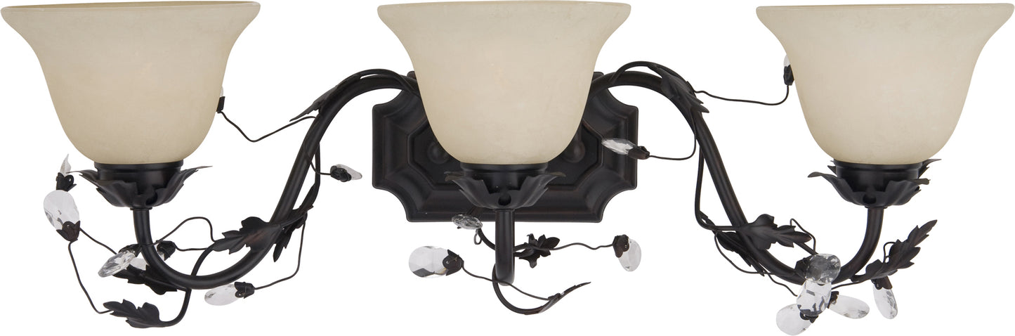 Elegante 3-Light Bath Vanity Oil Rubbed Bronze by Maxim Lighting