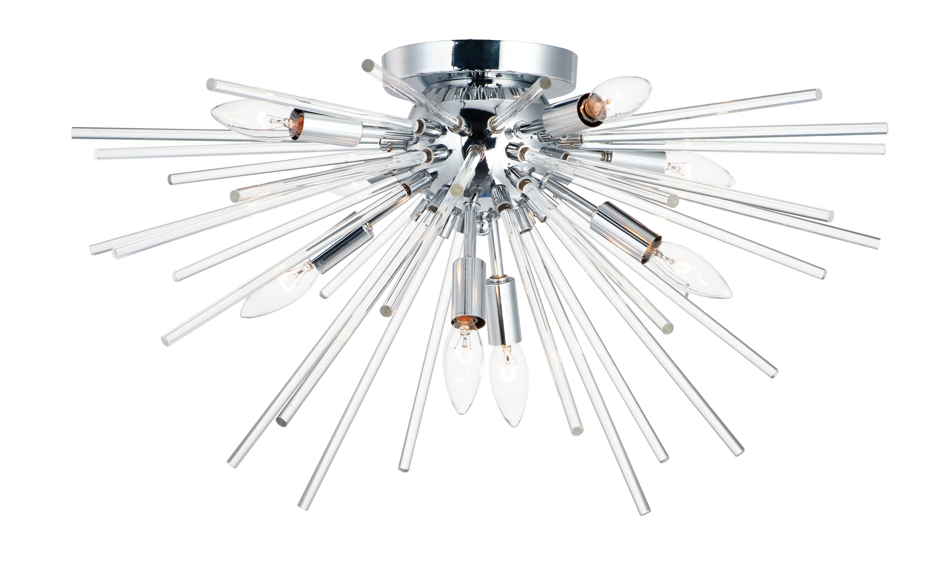 Polaris 8-Light Flush Mount Polished Chrome by Maxim Lighting