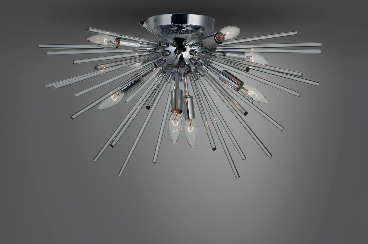 Polaris 8-Light Flush Mount Polished Chrome by Maxim Lighting