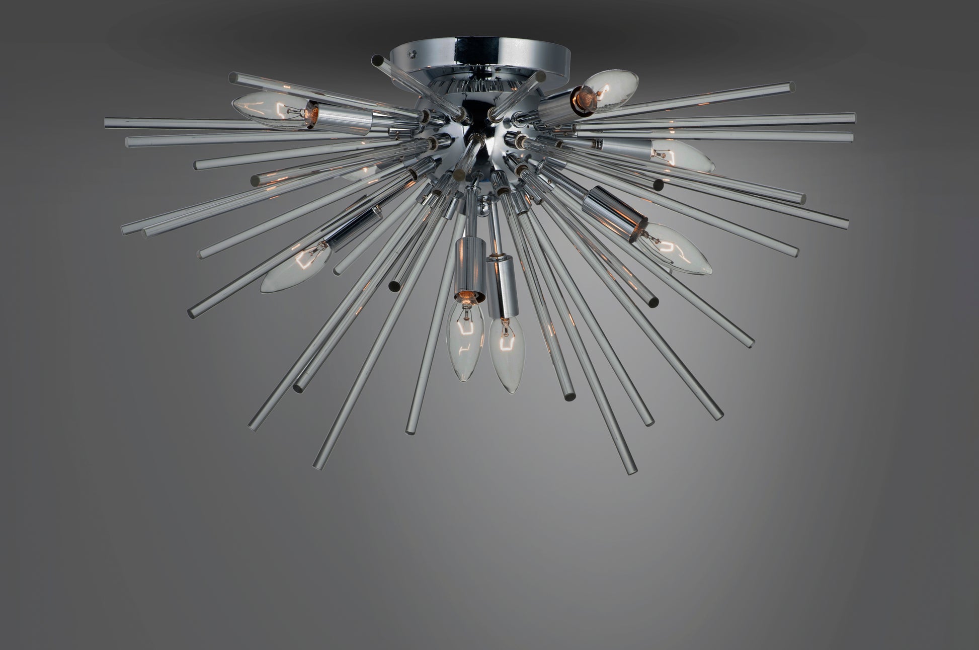 Polaris 8-Light Flush Mount Polished Chrome by Maxim Lighting