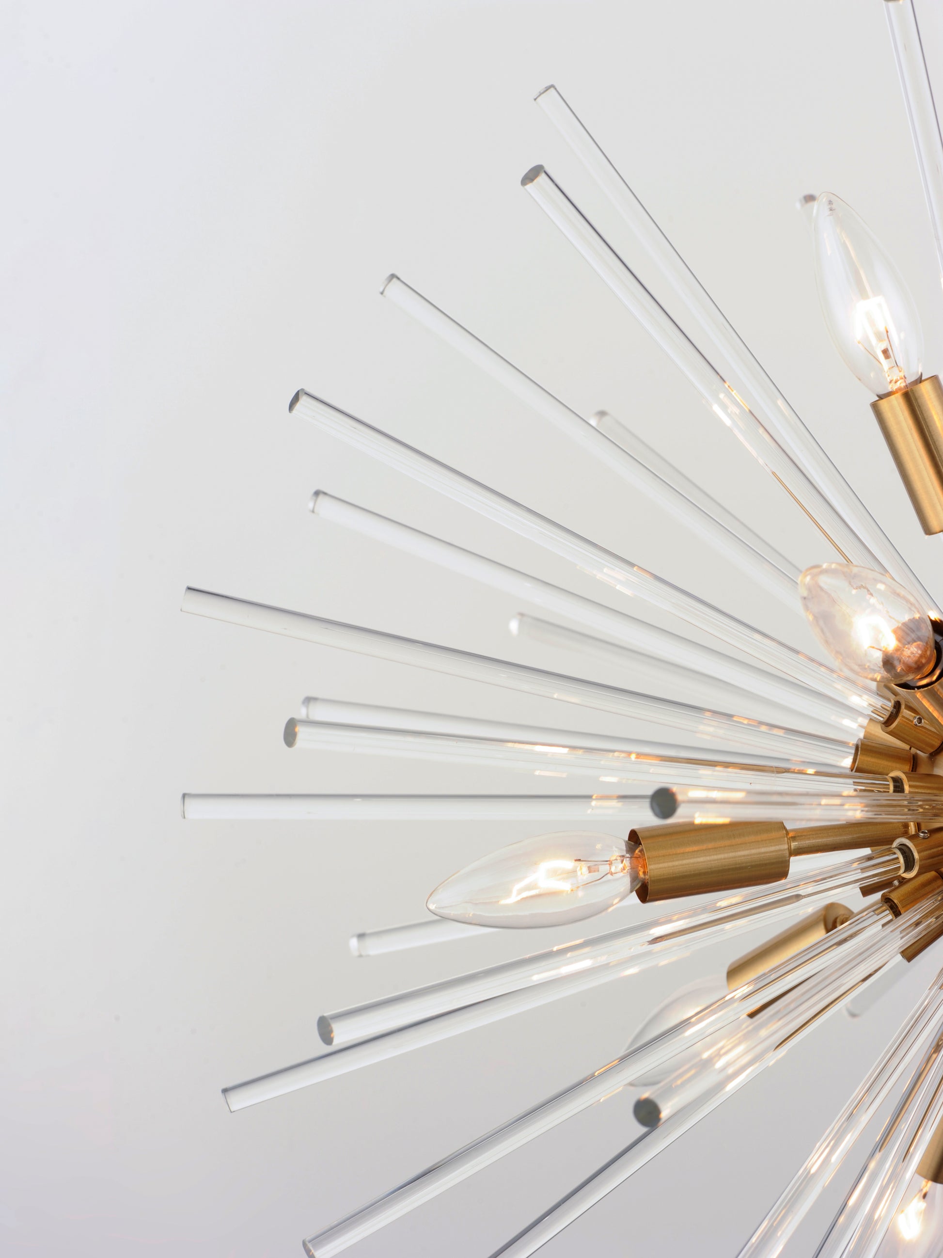 Polaris 8-Light Flush Mount Satin Brass by Maxim Lighting