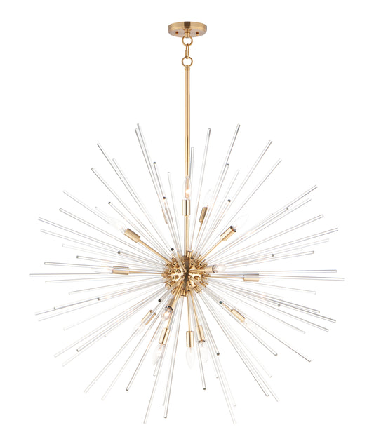 Polaris 16-Light Pendant Satin Brass by Maxim Lighting